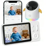 BEZPIKA Baby Monitor Video kaamera, 5", 360&deg; PTZ, telefoni juhtimine