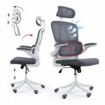 Ergonomiline kontoritool DH8036WH alaselja toestusega, grafiithall
