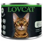 LOVCAT m&auml;rg kassitoit kalkuni- ja pardalihaga, 200 g