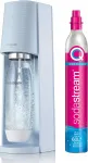Sodastream Terra s&uuml;sivesi masin, sinine, pudeli ja gaasiballooniga