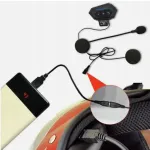 Traadita Bluetooth 4.0 k&otilde;rvaklapid mootorratturi kiivrile