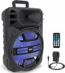 Bluetooth k&otilde;lar PYLE, 800W, LED valgustus, USB, MP3, SD tugi