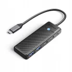 USB-C jaotur USB-A ja USB-C &uuml;hendustega, must, s&uuml;learvutitele ja tahvelarvutitele
