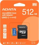 ADATA Premier AUSDX512GUICL10A1-RA1 512GB microSD SDXC m&auml;lukaart