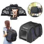 Loomade kott jalgrattale ROCKBROS, kokkupandav, 25 l, must