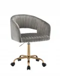 FURNITEX FB7-FX p&ouml;&ouml;ratav hall velvet-tool kuldse alusega