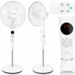 Lauap&otilde;randa ventilaator VO, kaugjuhtimispuldi, LCD-ekraaniga, valge