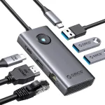 USB-C 6-&uuml;hes dokijaam HDMI 4K, Ethernet, 100 W