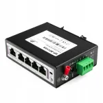 Spacetronik l&uuml;liti, 5 porti, 4x PoE 10/100M, 1x RJ45 uplink, t&ouml;&ouml;distants kuni 250 m