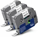 Liimpael Brother TZe-231 printerile, 12 mm, valge, 3 tk