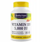 Healthy Origins D3-vitamiin 5000 IU, 120 kapslit