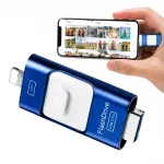 USB m&auml;lupulk 128GB, 4in1, USB 3.0, Lightning, USB-C, &uuml;hilduv iPhone, Android, PC-ga