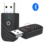 3-&uuml;hes Bluetooth adapter: saatja, vastuv&otilde;tja, 3,5 mm AUX, USB 5.0