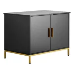 Kassi kapp SucceBuy, 70x45x54,5 cm, must, metalljalad ja sang