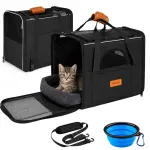 Kokkupandav loomade transpordikott kuni 7 kg, hea ventilatsioon