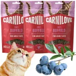 Pehmed maiused kassidele Carnilove Buffalo, 3 x 50 g