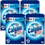 CALGON 4in1 pesumasina kaitsepulber, veepehmendaja ja katlakivieemaldaja, 4 x 1 kg