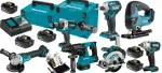 T&ouml;&ouml;riistade komplekt MAKITA, 7 tk, 18V, 5 x 5 Ah akuga