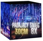 LED meteoorvihma rippvalgusti, 50 cm, sinine
