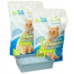 Silikoonliiv kassidele AlleZoo, peenike, looduslik, 2 x 7,6 l