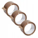 Pruun kleepuv pakketeip NN, 48 mm x 55 m, 3 tk