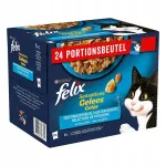 FELIX Sensations kassitoidukotid kalamaitselistes želatiinigat, 24 x 85 g