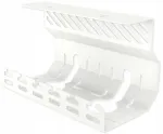 Kaablikorraldaja, 20 cm, metallist, valge