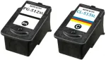 XL CANON PG512 + CL513 tindikassetid, sobivad iP2700, MP240, MX320 printeritele