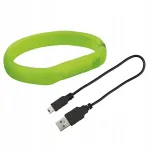 LED koera kaelarihm Trixie, USB, roheline, M-L, 50 cm