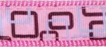 Koerte kaelarihm, roosa, 2 cm, SB43