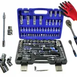 Padrunite komplekt 95 osa koos CRV, TORX, kindade ja kohvriga