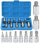 Spline mutriv&otilde;tmete komplekt 1/4" 3/8" 1/2" M4-M18, 10 tk