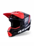 Krossikiiver ALPINESTARS SUPERTECH M3 Radium must/punane/valge, L suurus