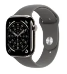 Apple Watch Series 11 nutikell, 46 mm, titaanist korpus, hall kummirihm (M/L)