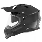 NOX Duosport cross kiiver visiidiga, must l&auml;ikiv, S suurus