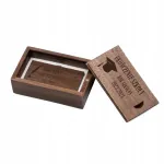 Puidust USB-m&auml;lupulk 64 GB, 2.0, karbiga, graveeritav, kingitus