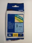 Liimpael Brother TZe-521, 9 mm x 8 m, must/sinine, originaal