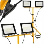 LED projektorite komplekt 2x100W 200W 1,6m statiiviga 4500K