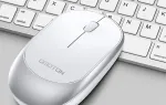 Juhtmevaba klaviatuur hiirega Omoton KB066, h&otilde;bedane, Bluetooth, QWERTZ, Apple'i jaoks