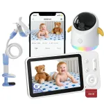 NANNY HOME sise-WiFi videokaamera p&ouml;&ouml;ratava objektiivi, 32 GB m&auml;lukaardi ja hoidikuga