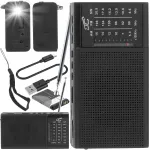Kaasaskantav mini FM raadio AA patareide v&otilde;i USB toitega