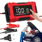 Aku laadija 12V 10A / 24V 5A LCD-ekraaniga, automaatne, kiire laadimine