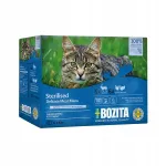 Bozita Sterilised MIX kassitoit, 6x p&otilde;dralihaga, 3x kalkuni- ja kana kastmes, 12 x 85 g