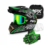 Krossikiiver prillide ja kindadega, XL (61-62 cm), sobib quadidele, endurole, BMX-le, MTB-le, rolleritele
