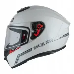 Mootorrattakiiver NZI TRENDY SOLID valge