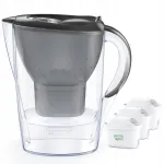 Veefilter Brita Marella 2,4 l grafiithall koos kolme Brita MAXTRA PRO filtriga