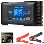 Automaatne auto aku laadija LCD-ekraaniga, 12V/24V