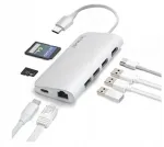 USB-C jagaja LeTouch 8-&uuml;hes, multifunktsionaalne adapter