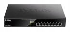 V&otilde;rgul&uuml;liti D-Link DGS-1008MP, 8x GbE, PoE, 1U, r&auml;kki paigaldatav