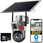 V&auml;lisvalve kaamera p&auml;ikesepatareiga, 4G GSM, 6MP, &ouml;&ouml;n&auml;gemisega, p&ouml;&ouml;ratav, SIM ja suumiga